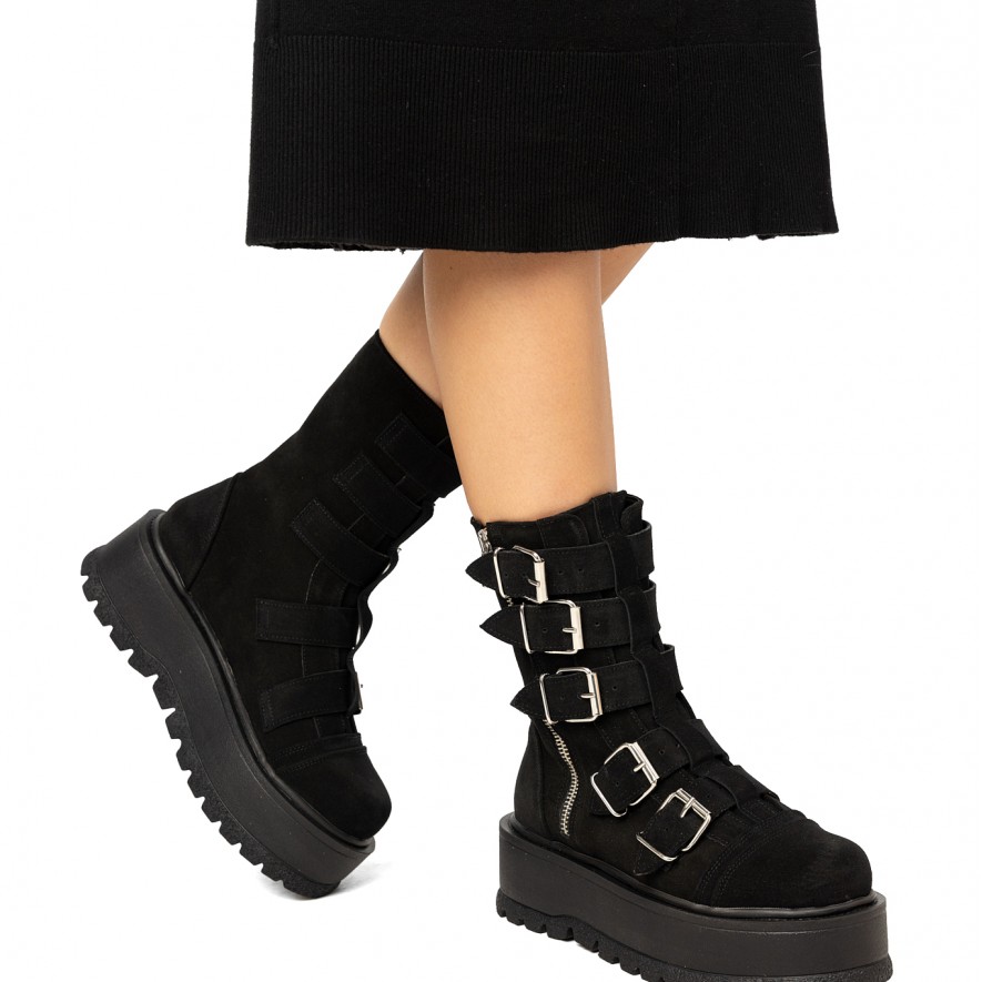        Ghete - Luna - Velur Black